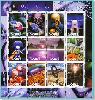 Illustration for article titled Awesome science fiction postage stamps from around the world
